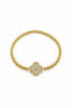 Pavé Clover Beaded Bracelet