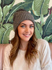 Grey Studded Toque