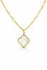 Mother Of Pearl Bold Clover Charm