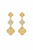Swarovski Radiant Clover Earrings