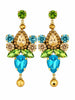 Turquoise & Champagne Vera Earrings