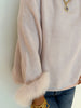 Light Pink Cape w/ Fur Sleeves
