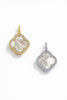 Mother Of Pearl Bold Clover Charm
