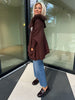 Brown Poncho w/ Fur Hood