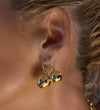 Solid Golden Disco Ball Earrings