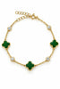 Green Clover Glint Bracelet