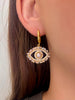 Pearl Eye with Lashes Earrings