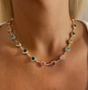 Prism Heart Tennis Necklace