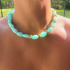 Turquoise Beach Glass Necklace