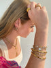 Mother of Pearl Clover Charm Bracelet