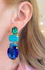 Blue & Green Whitney Earrings
