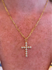 Diamond Cross Charm