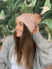 Light Pink Crystal Beanie