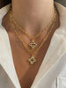 Swarovski Jewel Clover Petal Necklace