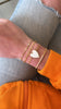 White Big Enamel Heart Bracelet