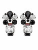 Black & Silver Aurora Earrings