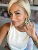 Green Athena Earrings
