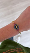 Pink Crystal Eye Bracelet