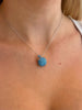 Turquoise Claw Cube Necklace
