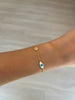 Mother of Pearl Evil Eye with Crystal Disc Bracelet