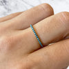 Turquoise Demi Eternity Ring