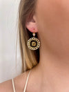Black & Gold Raquelle Earrings