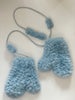 Blue Polar Puff Mittens