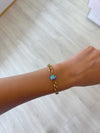 Blue Eye Chain Bracelet
