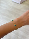 Green Mini Clovers Bracelet