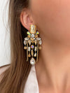 Champagne & Silver Madelyn Earrings