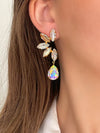 Silver & Champagne Scarlett Earrings