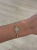 Crystal Clover Tennis Bracelet