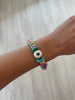 Floral Beaded Eye Bracelet