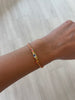 Pink, Turq. & Yellow Eye Braided Bracelet