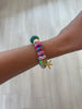 Floral Beaded Eye Bracelet