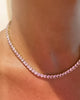 Light Pink Tennis Necklace
