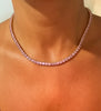 Light Pink Tennis Necklace
