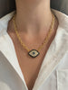 Shimmer Eye Chain Necklace