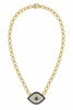 Shimmer Eye Chain Necklace