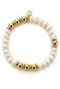 Brilliant Pearl Beaded Bracelet