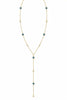 Tiny Eye Glint Lariat Necklace