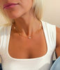 White Heart Glint Necklace