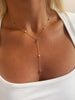 Tiny Eye Glint Lariat Necklace