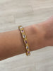 Pink & Clear Gemstone Cuff