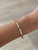 Slim White Enamel Cuff