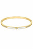 Slim White Enamel Cuff