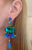 Blue & Green Athena Earrings