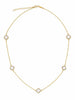Mini Mother of Pearl Clover Multi Necklace