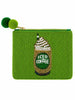 Iced Coffee Beaded Pouch
