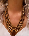 Golden Dior Statement Necklace